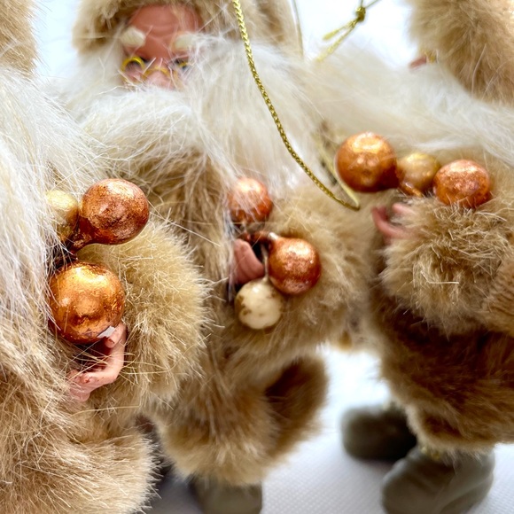 Natural Tone Santa Claus Christmas Tree Ornaments 4 - Picture 11 of 16